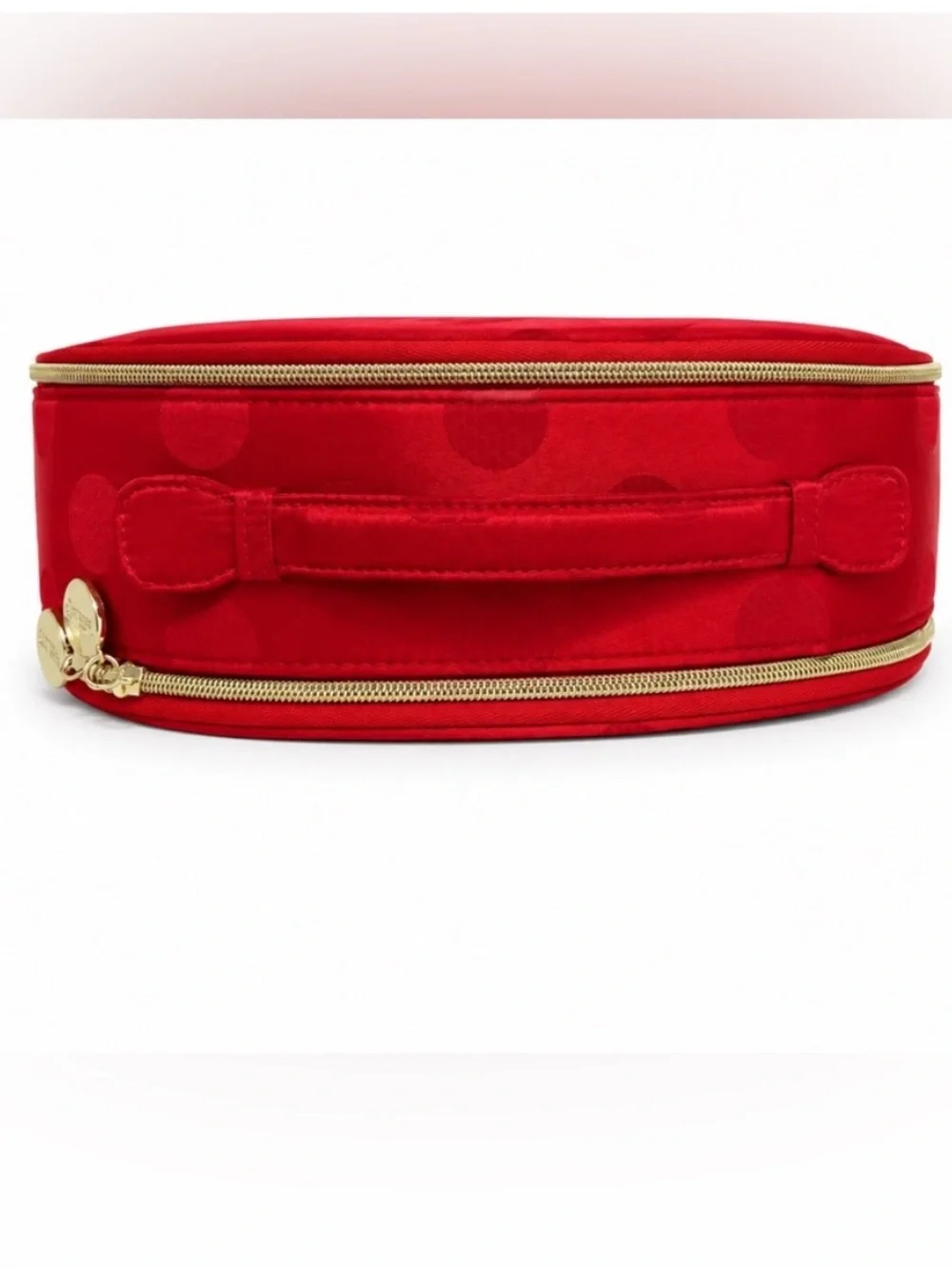 Estée Lauder Limited Edition Red Polka Dot Train Case Cosmetic Bag